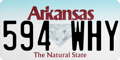 AR license plate 594WHY