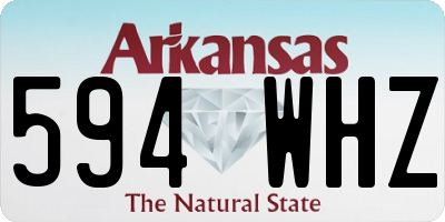 AR license plate 594WHZ
