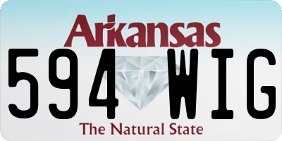 AR license plate 594WIG