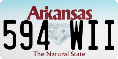 AR license plate 594WII