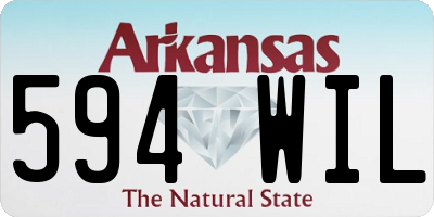 AR license plate 594WIL