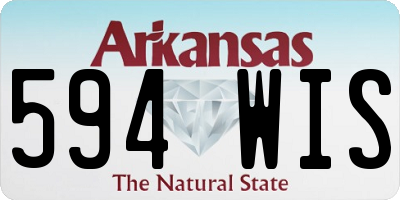 AR license plate 594WIS