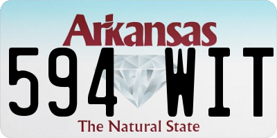 AR license plate 594WIT