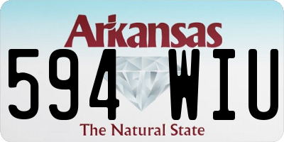 AR license plate 594WIU