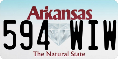 AR license plate 594WIW