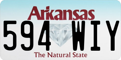 AR license plate 594WIY