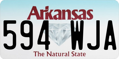 AR license plate 594WJA