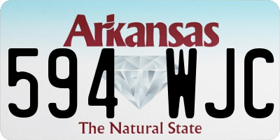AR license plate 594WJC