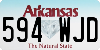 AR license plate 594WJD