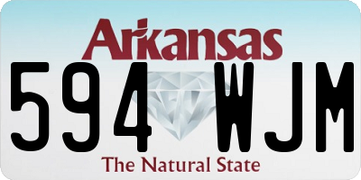 AR license plate 594WJM