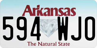 AR license plate 594WJO