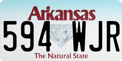 AR license plate 594WJR