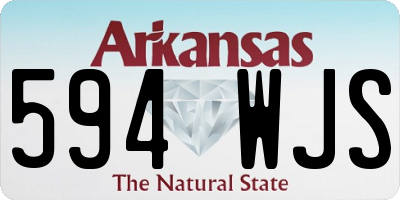 AR license plate 594WJS