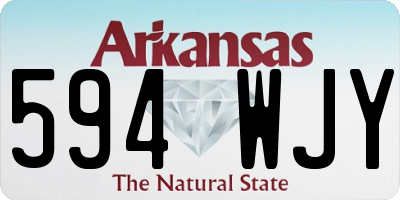 AR license plate 594WJY
