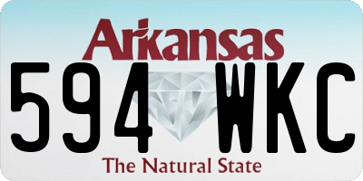 AR license plate 594WKC