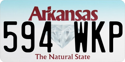 AR license plate 594WKP