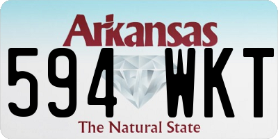 AR license plate 594WKT