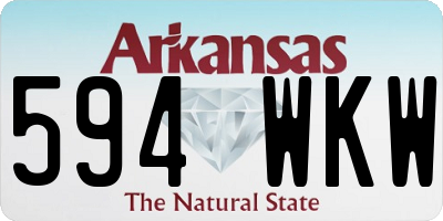 AR license plate 594WKW