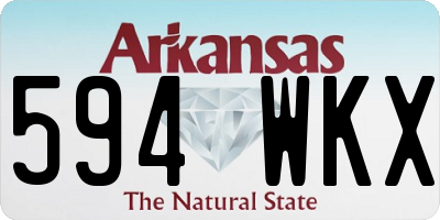 AR license plate 594WKX