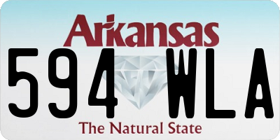 AR license plate 594WLA