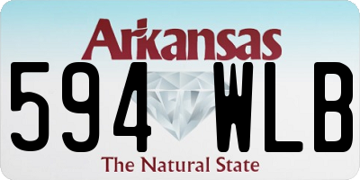 AR license plate 594WLB