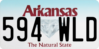 AR license plate 594WLD