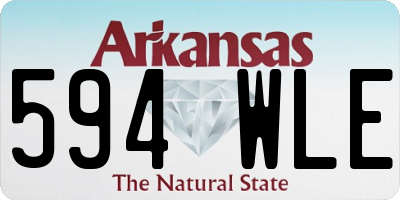 AR license plate 594WLE