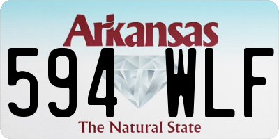 AR license plate 594WLF