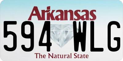 AR license plate 594WLG