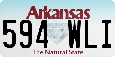 AR license plate 594WLI