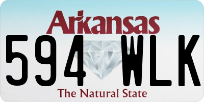 AR license plate 594WLK
