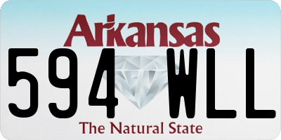 AR license plate 594WLL