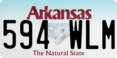AR license plate 594WLM