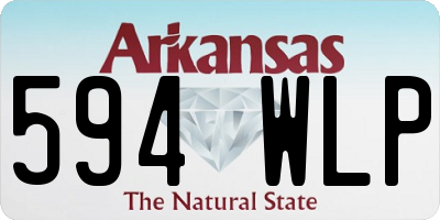 AR license plate 594WLP