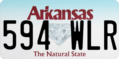 AR license plate 594WLR