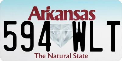 AR license plate 594WLT
