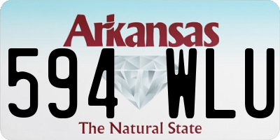 AR license plate 594WLU