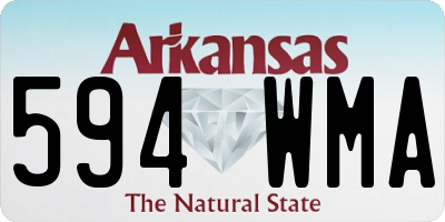 AR license plate 594WMA