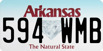 AR license plate 594WMB