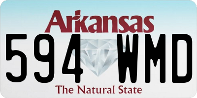 AR license plate 594WMD