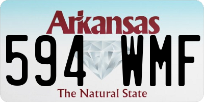 AR license plate 594WMF