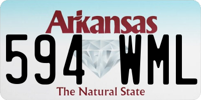 AR license plate 594WML
