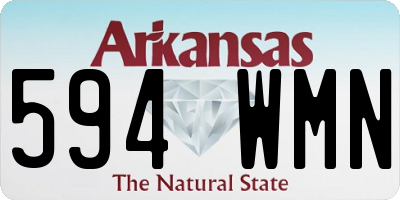 AR license plate 594WMN