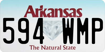 AR license plate 594WMP