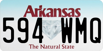 AR license plate 594WMQ