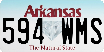 AR license plate 594WMS