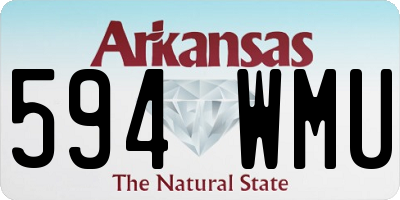 AR license plate 594WMU