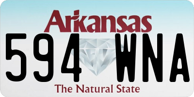 AR license plate 594WNA