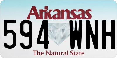 AR license plate 594WNH