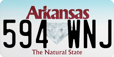 AR license plate 594WNJ